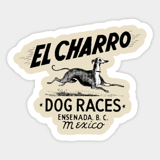 Vintage Mexico Dog Races Sticker